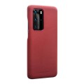 Skórzane Etui Plecki QIALINO do Huawei P40 Pro czerwone
