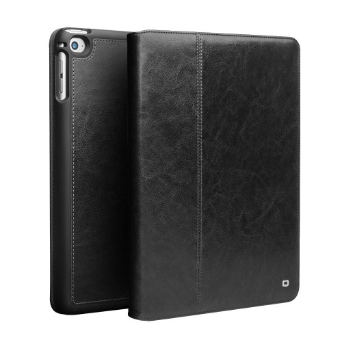 Skórzany Pokrowiec QIALINO iPad Mini 4/5 Pen Slot czarny