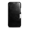 ICARER Skórzane Etui Pokrowiec iPhone 12 Mini czarne