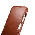 ICARER Skórzane Etui Pokrowiec iPhone 12 Mini brązowe