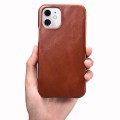 ICARER Skórzane Etui Pokrowiec iPhone 12 Mini brązowe