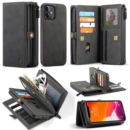 Etui Pokrowiec Portfel CASEME do iPhone 12 Mini czarny