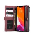 Etui Pokrowiec Portfel CASEME do iPhone 12 Mini czerwony/bordowy
