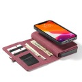 Etui Pokrowiec Portfel CASEME do iPhone 12 Mini czerwony/bordowy