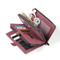 Etui Pokrowiec Portfel CASEME do iPhone 12 Mini czerwony/bordowy