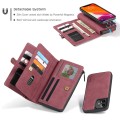 Etui Pokrowiec Portfel CASEME do iPhone 12 Mini czerwony/bordowy