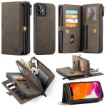 Etui Pokrowiec Portfel CASEME do iPhone 12 Mini brązowy