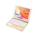 Podświetlana Obrotowa Klawiatura TouchPad do iPad 10.2 7/8 złota