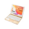 Podświetlana Obrotowa Klawiatura TouchPad do iPad 10.2 7/8 złota