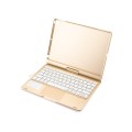 Podświetlana Obrotowa Klawiatura TouchPad do iPad 10.2 7/8 złota