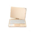 Podświetlana Obrotowa Klawiatura TouchPad do iPad 10.2 7/8 złota