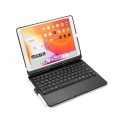 Podświetlana Obrotowa Klawiatura TouchPad do iPad 10.2 7/8 czarna