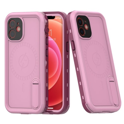 RedPepper Wodoszczelne etui do iPhone 12 Mini różowe