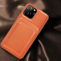 MUTURAL Etui + Magnetyczny portfel do iPhone 12 Mini pomarańczowe