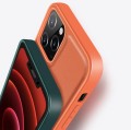 MUTURAL Etui + Magnetyczny portfel do iPhone 12 Mini pomarańczowe