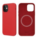 Mocne Etui NILLKIN MagSafe do iPhone 12 Mini czerwone