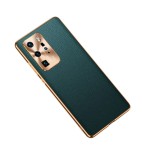 Skórzane Etui do Huawei P40 Pro zielone