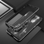 Metalowa Ramka Etui do Huawei P40 Pro srebrno-czarna
