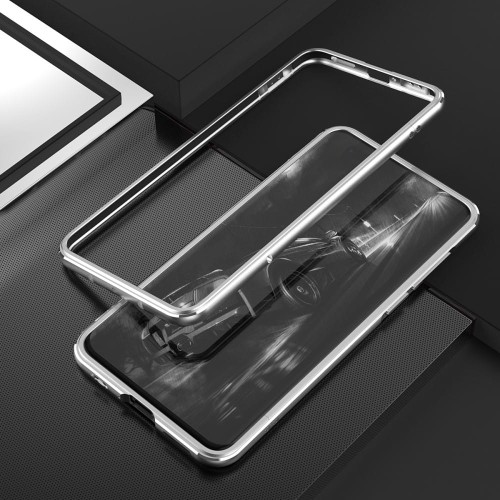 Metalowa Ramka Etui do Huawei P40 Pro srebrna