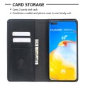 Magnetyczne Skórzane Etui Portfel do Huawei P40 Pro czarne