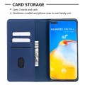 Magnetyczne Skórzane Etui Portfel do Huawei P40 Pro niebieskie