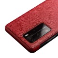 Skórzany Pokrowiec Smart Cover QIALINO do Huawei P40 Pro czerwone