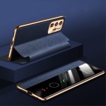 XOOMZ Skórzany Pokrowiec Smart Cover do Huawei P40 Pro niebieski