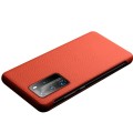 QIALINO Skórzany Pokrowiec Etui do Huawei P40 Pro czerwony