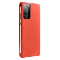 QIALINO Skórzany Pokrowiec Etui do Huawei P40 Pro czerwony