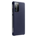 QIALINO Skórzany Pokrowiec Etui do Huawei P40 Pro granatowy