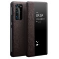 QIALINO Skórzany Pokrowiec Etui do Huawei P40 Pro brązowy