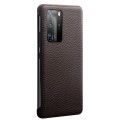 QIALINO Skórzany Pokrowiec Etui do Huawei P40 Pro brązowy