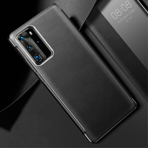 XOOMZ Skórzany Pokrowiec Smart Cover do Huawei P40 Pro czarny