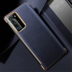 XOOMZ Skórzany Pokrowiec Smart Cover do Huawei P40 Pro granatowe