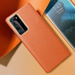 XOOMZ Skórzane Etui Plecki do Huawei P40 Pro pomarańczowe