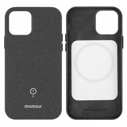 MOMAX MagSafe Etui Plecki do iPhone 12 / 12 Pro szare