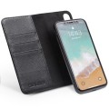 Skórzany Pokrowiec Portfel QIALINO do iPhone X/XS czarny