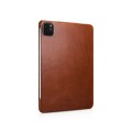 Skórzane Etui ICARER do iPad Pro 11 2021 brązowe