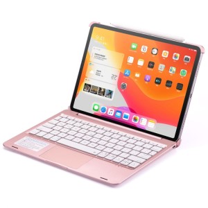 Etui Podświetlana Klawiatura TouchPad do iPad Pro 11 2021 złoty róż 