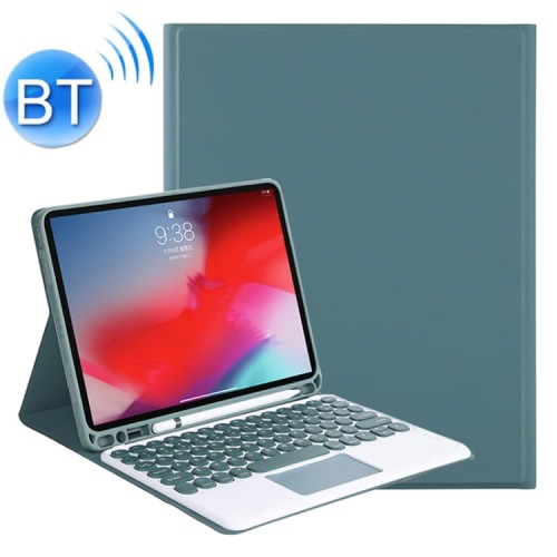 Etui Obudowa Klawiatura Gładzik do iPad Pro 11 2021 zielone