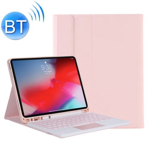 Etui Obudowa Klawiatura Gładzik do iPad 10.2 7/8 różowe