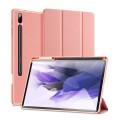 DUX DUCIS Domo Series Smart Cover do Samsung Galaxy S7 Plus / Galaxy Tab S7 FE różowe
