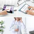 DUX DUCIS TOBY Series Smart Cover do Samsung Galaxy S7 Plus / Galaxy Tab S7 FE niebieskie