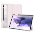 DUX DUCIS TOBY Series Smart Cover do Samsung Galaxy S7 Plus / Galaxy Tab S7 FE różowe