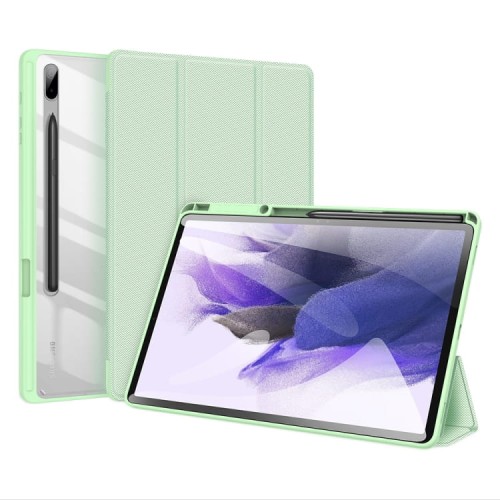 DUX DUCIS TOBY Series Smart Cover do Samsung Galaxy S7 Plus / Galaxy Tab S7 FE zielone