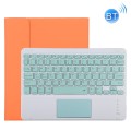 Etui Kolorowa Bezprzewodowa Klawiatura do iPad Pro 11 2021 pomarańczowe