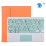 Etui Kolorowa Bezprzewodowa Klawiatura do iPad Pro 11 2021 pomarańczowe