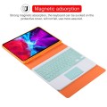 Etui Kolorowa Bezprzewodowa Klawiatura do iPad Pro 11 2021 pomarańczowe