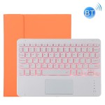 Etui Bezprzewodowa Podświetlana Klawiatura do iPad Pro 11 2021 pomarańczowe