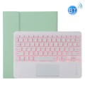 Etui Bezprzewodowa Podświetlana Klawiatura do iPad Pro 11 2021 zielone